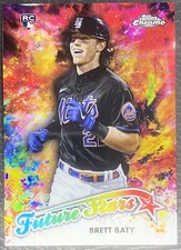 2023 Topps Chrome Logofractor Edition #FS-13 Brett Baty Future Stars RC