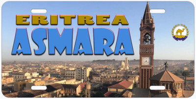 Eritrea Asmara Aluminum Novelty Car License Plate
