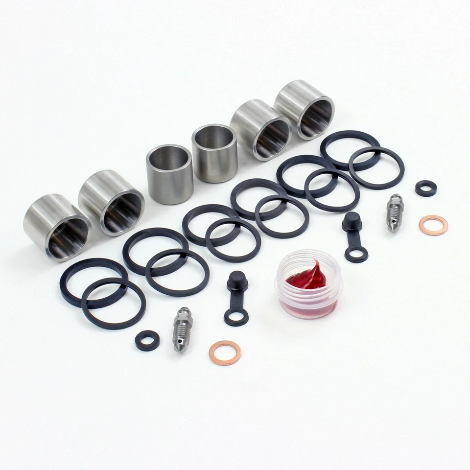 Kit de sello de pinza de freno y pistón SS para Kawasaki ZRX 1200 R 2001-2003 delantero Foto 3 de 3