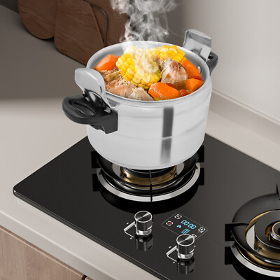 #ad #ad 4L Family Small Mini Pressure Cooker Aluminium Pressure Rust resistant Silver $73.22