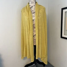 A New Day Mustard Yellow Chiffon Lace - Womens Scarf / Shawl - 74" x 24" (UU)
