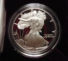 1989-S Proof Silver American Eagle 1 oz coin w/ box & COA
