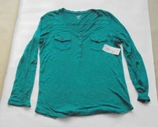 New W/ Tag Ana A New Approach Long Sleeve 100% Rayon Shirt Size M (Retail $34)