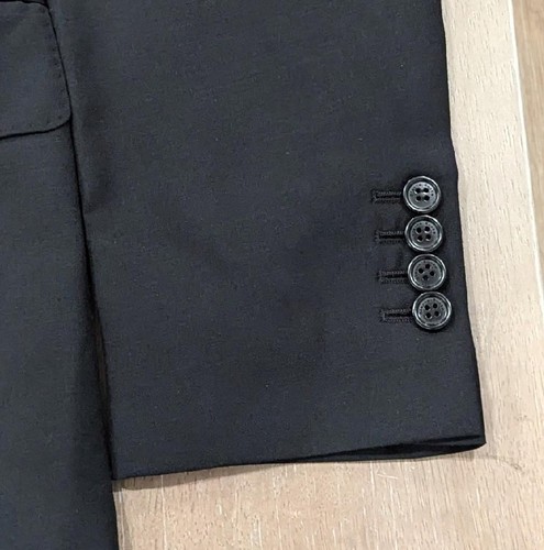 $1995 Mens Simone Rocha Lace Collar Double Breasted Blazer Black Large - 第 3/9 張圖片