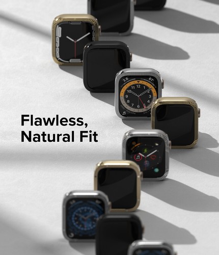 Pour Apple Watch Series 9, 8, 7, SE 45 mm, 40 mm étui protection cadre lunette annulaire - Photo 201 sur 268
