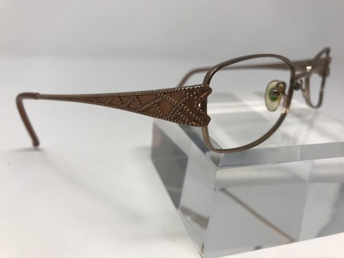 Elizabeth Arden Eyeglasses EA1038A-1 Shiny Brown Metal 54-18-130mm Full Rim P377