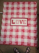 New, Handmade Quilt, Valentines Day, 50 X 61 inches, Quality Cotton.