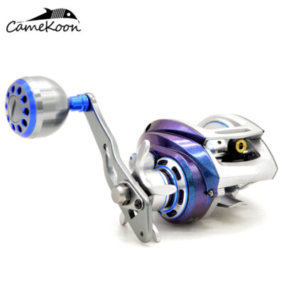 CAMEKOON Baitcasting Fishing Aluminum Body 17LB Carbon Fiber Drag Saltwater Reel