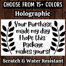 50 SIDE HUSTLE STICKERS 2.25" LABELS REVIEW THANK YOU SHOP SCRATCH RESISTANT