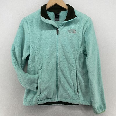 THE NORTH FACE Jacket Womens S Osito Deep Pile Fleece Full Zip Winter Green