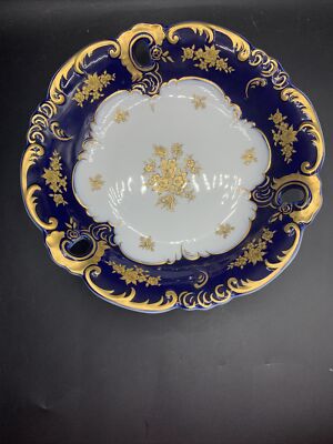 Echt Kobalt GDR serving bowl cobalt gold 11  