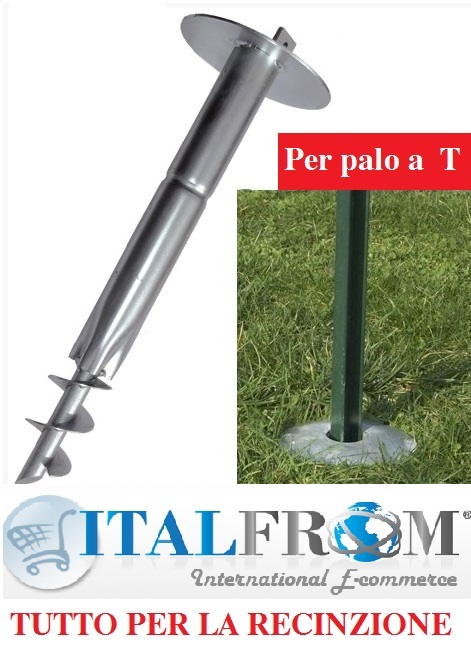 Chiave Manuale Per Supporto Palo A T Recinzione Zincato - Modello 5003, Per Rete Metallica - Foto 6