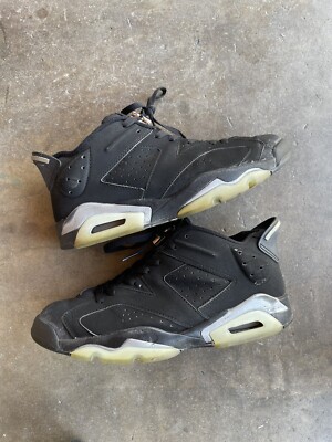 Nike Air Jordan VI Retro Low Chrome Black Silver 2002 New Vintage 304401  061