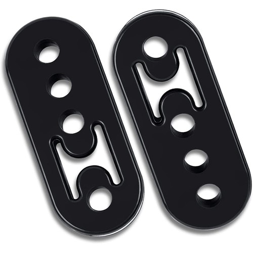 2Pcs 4Hole Performance Polyurethane Rubber Exhaust Hangers Adjustable