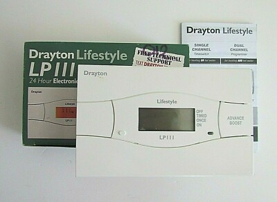 DRAYTON LIFESTYLE LP111 ELEKTRONISCHE 24-STUNDEN-EINKANAL-ZEITSCHALTUHR 