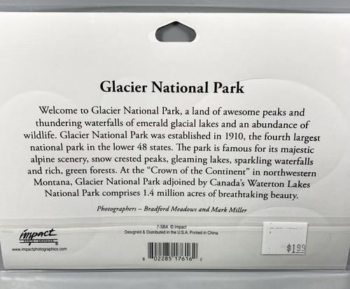 Vtg Glacier National Park Montana Stickers Scrapbook Accents St. Mary Lake Goats - Picture 11 of 15
