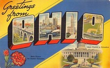 Greetings From Ohio Fridge Magnet