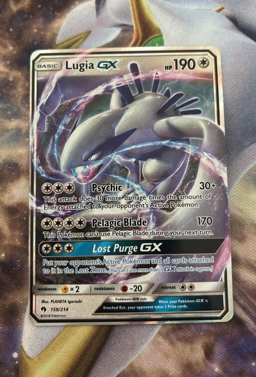 Lugia GX Ultra Rare Holo S&M Lost Thunder 159/214 190HP NM Pokemon Card (3)