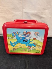 Fiambrera de plástico vintage Raggedy Ann & Andy con termo