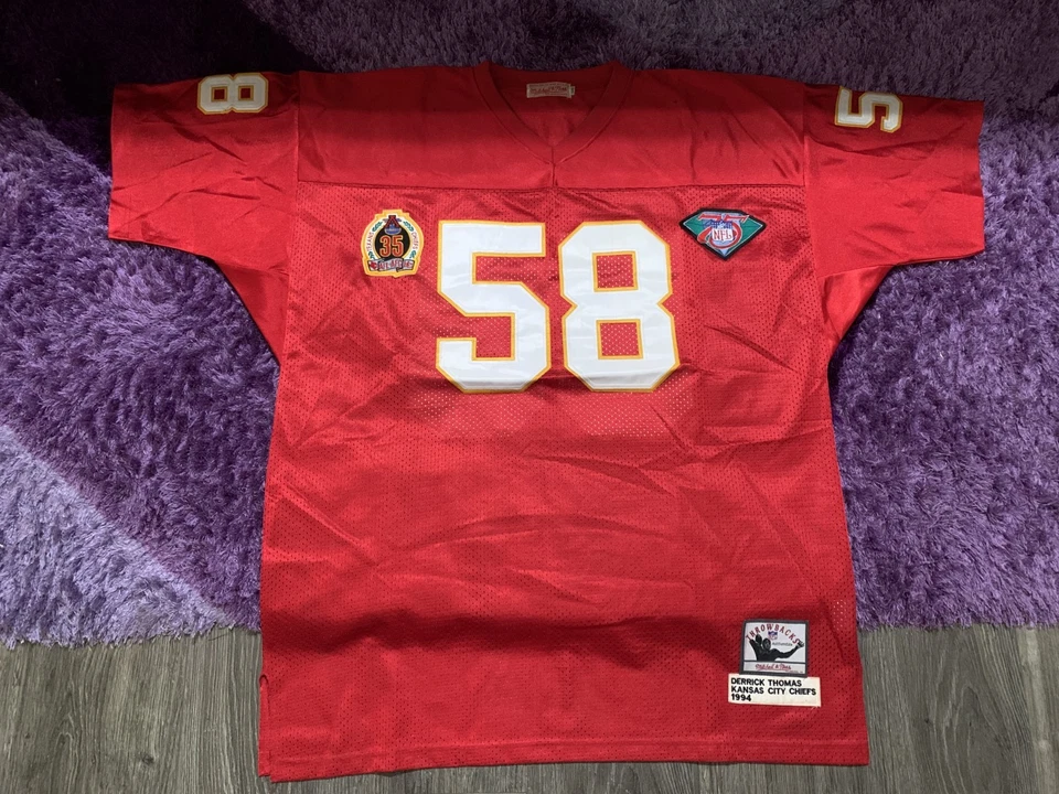 Derrick Thomas Mitchell & Ness 1994 Kansas City Chiefs Authentic Football Jersey - Image 4 of 4