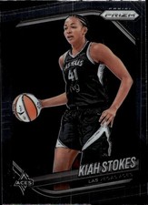 2025 Panini Prizm WNBA #58 Kiah Stokes Green Prizms