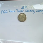 1922 Peace Dollar $1 Coin Silver Circulated Business Strike Philadelphia #8