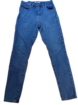Levi's 721 High Rise Skinny Jeans 30 Medium Wash Denim Stretch High Waisted