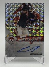 Luis Gonzalez 2022 Panini Mosaic Silver Prizm Rookie RC Auto ( Orioles )