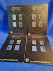 999 Silver Ingots. 16 x Wessex Mint 1 Gram Bars in 4 Blister Packs of 4.