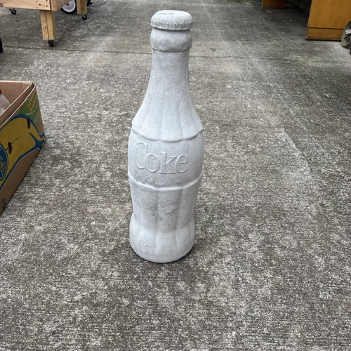 RARE Vintage Cement Coca Cola Bottle . 