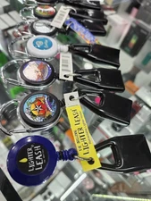 Premium Retractable Lighter Leash Clip 10 Pack (Color May Vary )