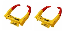 Trimax TCL75-Set of 2 Wheel Chock Lock Heavy Gauge Rugged Powder Coated Steel