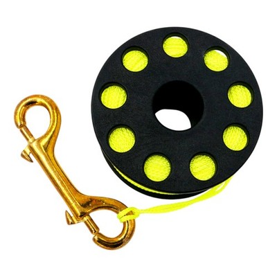 Fingerreel mit 30m Reep-Schnur Spule aus Delrin Darlin Spool - Leine für Taucher