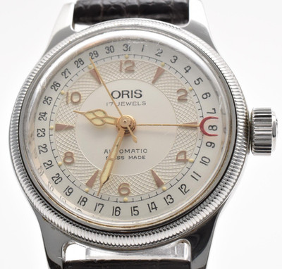 [Exc+5] Oris Big Crown Pointer Date 7400B Automatik 17J weißes Zifferblatt He...