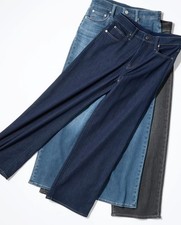 UNIQLO EZY Wide Straight Jeans Japan NEW