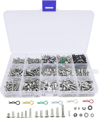 710Pcs Universal RC Screw Kit 304 Stainless Steel Screws Assortment Set, Hardwar