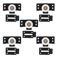 5 Pcs Cabinet Pulley Set Closet Door Wheels Replacement Floor Roller