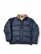 VTG 90s Polo Jeans Ralph Lauren down feather puffer jacket navy blue M mens read