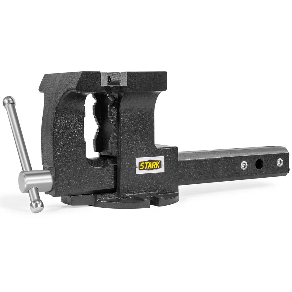 Stark USA 6" Vise Clamp Tow Hitch Mount 2-inch Receiver Built-in Bench Mount