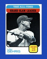 1973 Topps Set-Break #472 Lou Gehrig Ldr NR-MINT *GMCARDS*