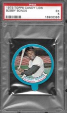 1973 TOPPS CANDY LIDS BOBBY BONDS  PSA 5  PERFECTLY CENTERED