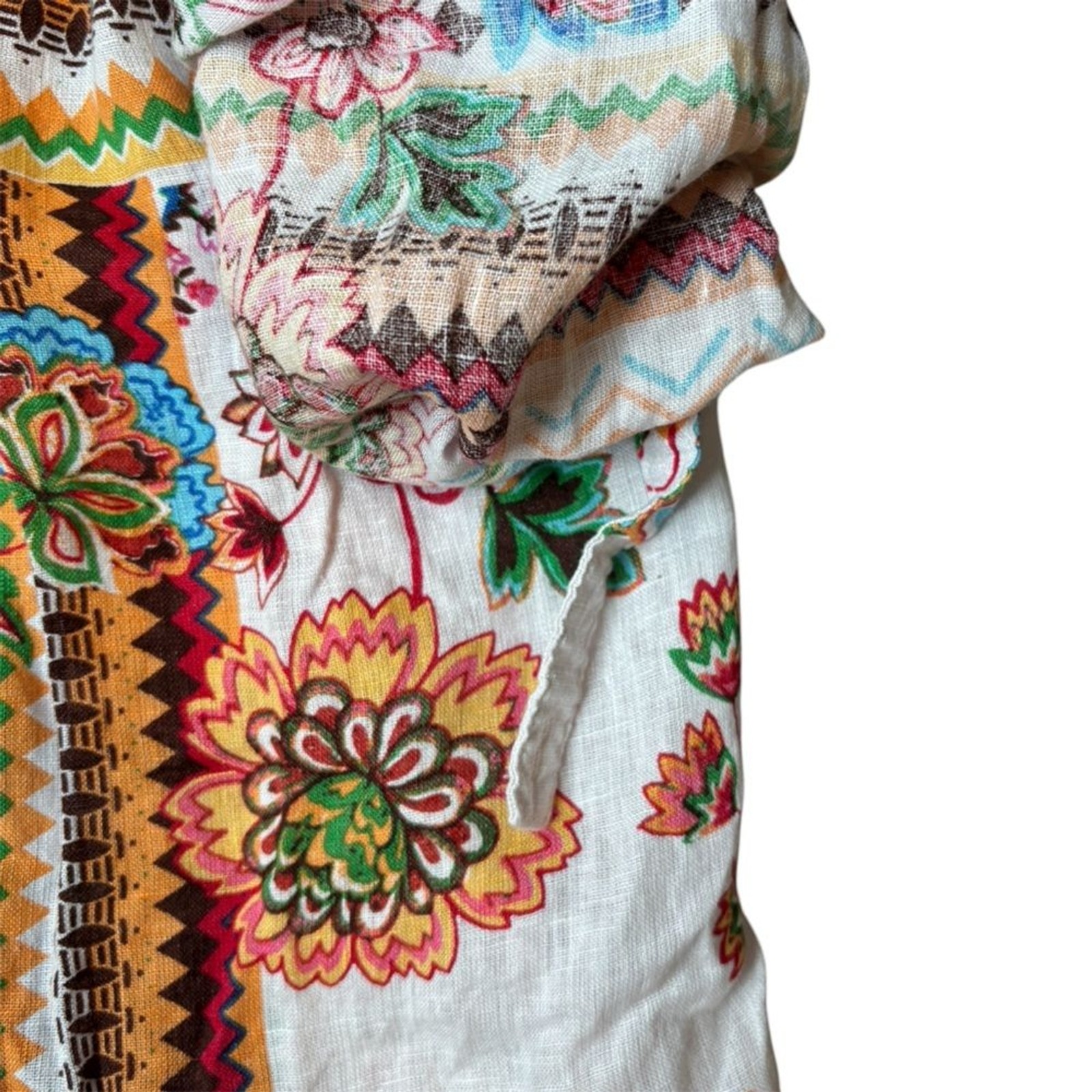 Halston Women’s 1X Patterned Button Down Shirt Ro… - image 4