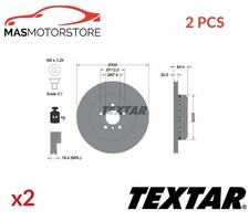 BREMSSCHEIBEN SATZ PAAR HINTEN TEXTAR 92305125 2PCS A FÜR BMW 5,X3,3,X4,4,6,X5
