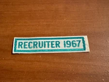 BSA, 1967 Recruiter Woven Strip or Patch