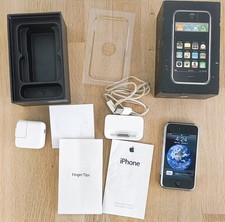 Apple iPhone 2G 8GB Complete Set Box Accessories Matching Serial Vintage