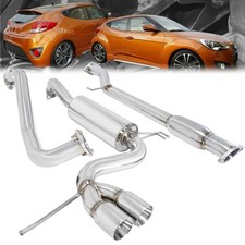 Megan Type 2 Cbs Exhaust System Rolled Tip For 12-17 Veloster 1.6l L4 Fs Megan Type 2 Cbs Exhaust System Rolled Tip For 12-17 Veloster 1.6l L4 Fs