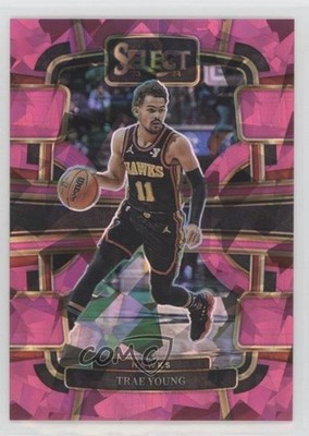 2023-24 Panini Select Concourse Pink Cracked Ice Prizm 54/99 Trae Young #43 17hw