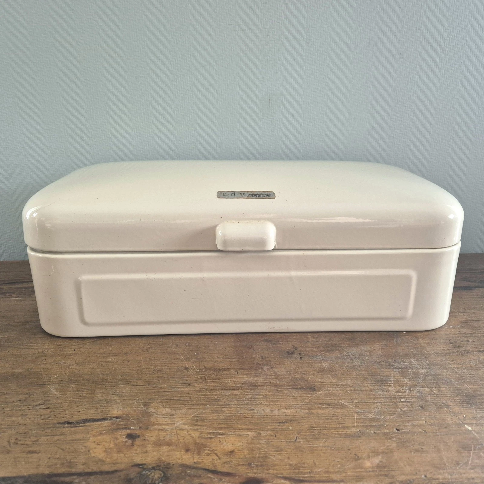 Vintage EDY BREAD BOX Enamelware Storage Bin RETRO Brotkasten Broodtrommel
Opens in a new window or