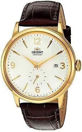 Orient Men's Bambino Small Seconds Stainless Steel Watch Brown 21 RA-AP0004S10A - Picture 1 of 6