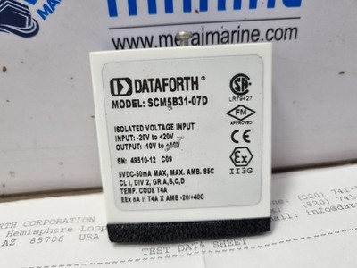Dataforth SCM5B31-07D Isolierter Analogspannungseingangsmodul